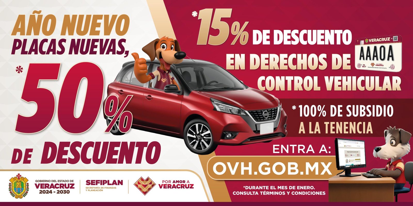 Programa de Reemplacamiento 2026 Año nuevo, placas nuevas