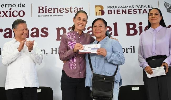 En el Gobierno de México defendemos la soberanía del país: Presidenta entrega tarjetas de Programas para el Bienestar en Hidalgo En el Gobierno de México defendemos la soberanía del país: Presidenta entrega tarjetas de Programas para el Bienestar en Hidalgo