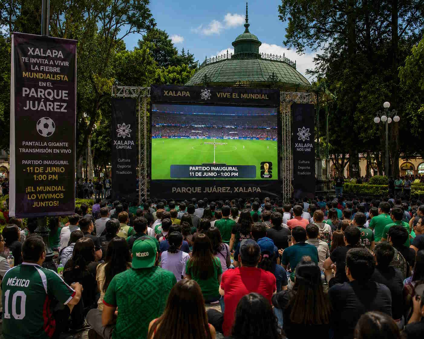 Xalapa transmitirá inauguración del Mundial 2026 en el Parque Juárez Xalapa transmitirá inauguración del Mundial 2026 en el Parque Juárez