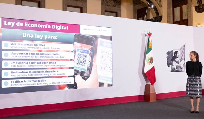 Nueva Ley de Economía Digital ayudará a la seguridad, la eficiencia y a la formalización de comercios y productos: presidenta Nueva Ley de Economía Digital ayudará a la seguridad, la eficiencia y a la formalización de comercios y productos: presidenta