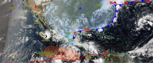 Tormentas este miércoles en zonas montañosas de Veracruz: Conagua