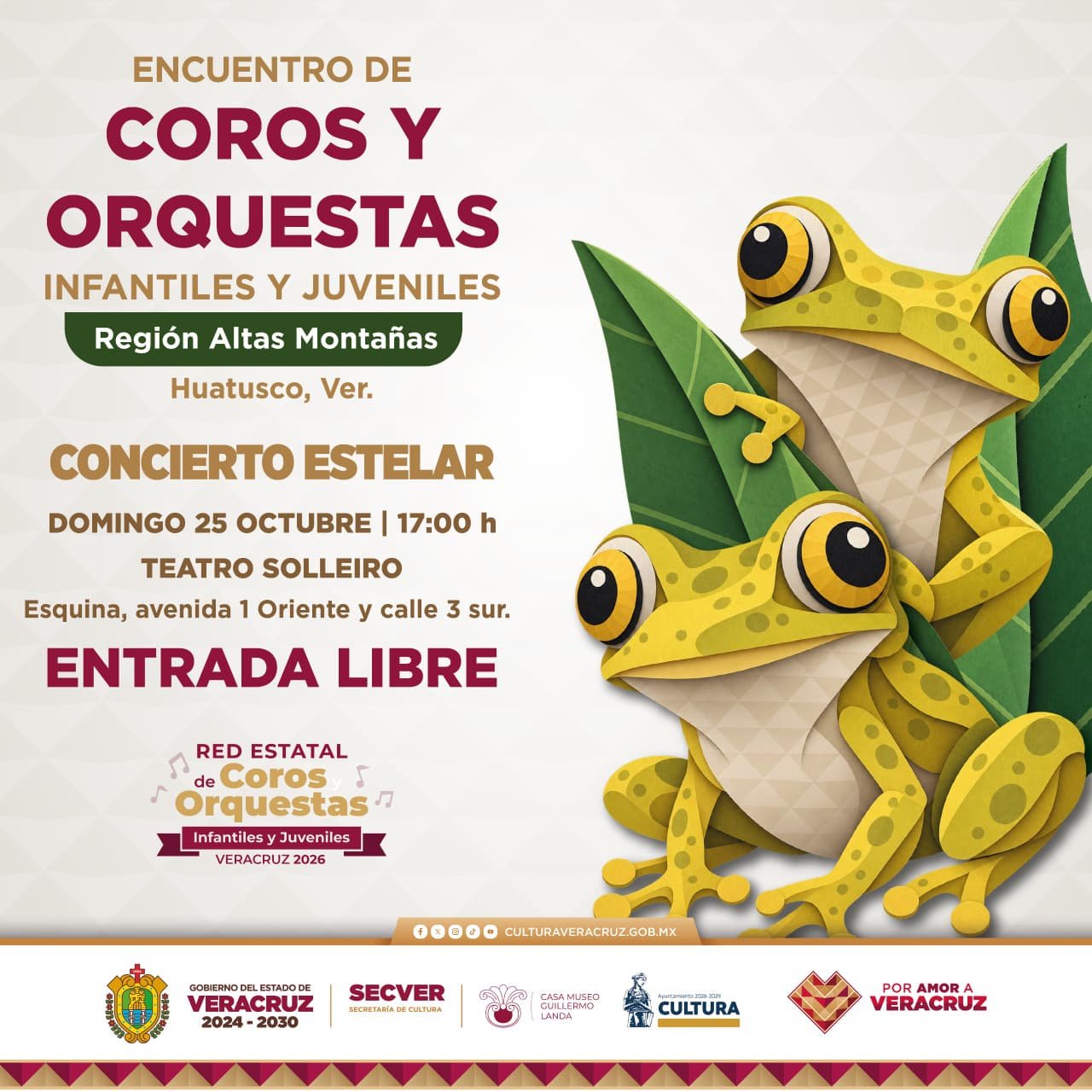 Huatusco, sede del Encuentro de Coros y Orquestas Infantiles y Juveniles