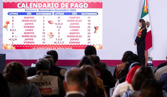 Del 3 al 27 de noviembre se realizará el depósito del bimestre noviembre-diciembre de los Programas para el Bienestar